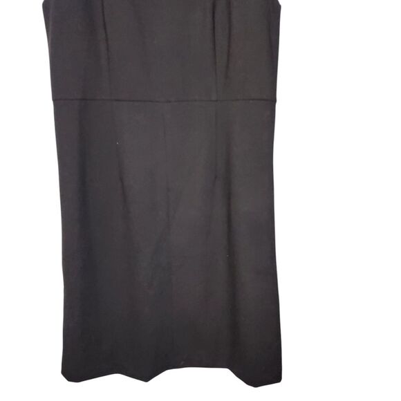 Garnet Hill Essential Black Shift Dress Sleeveless Short Classic Minimalist 8 - Picture 6 of 16